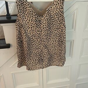 THML Brown and Tan Sleeveless Tank Top